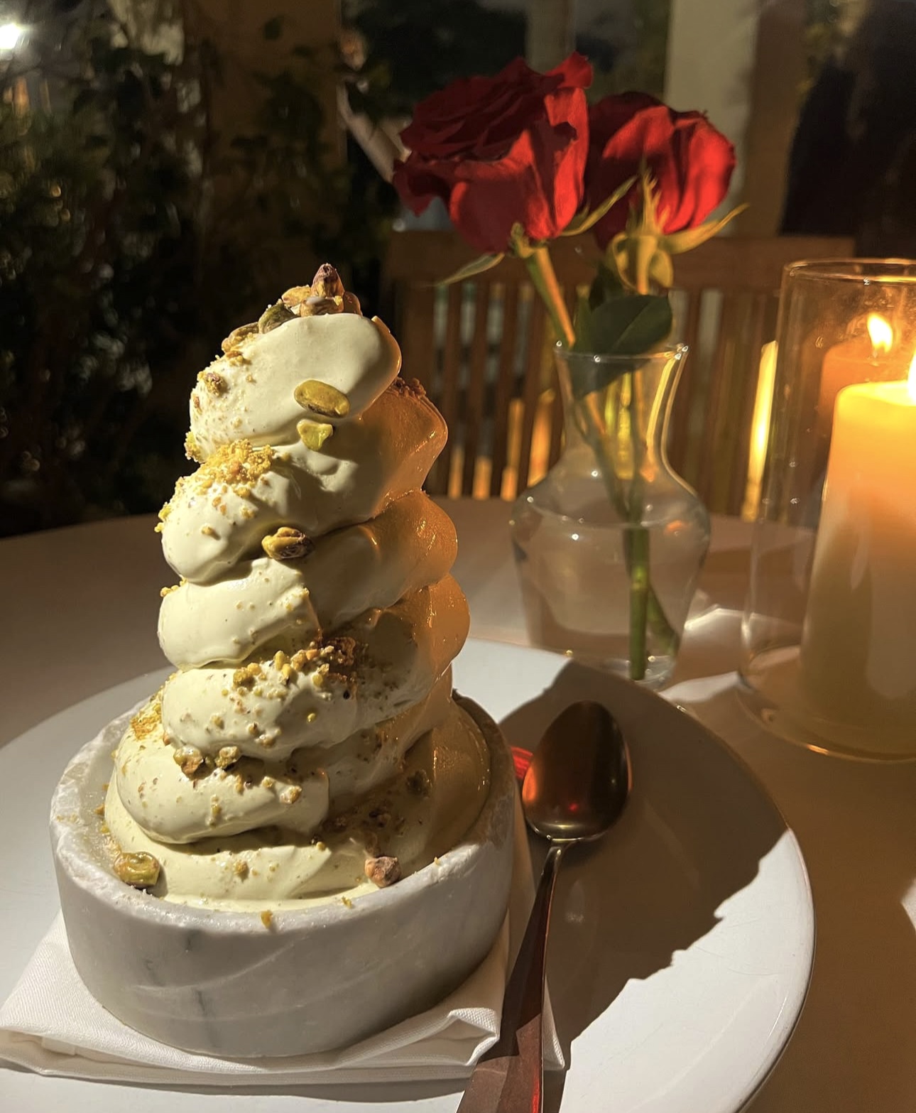 Famous Pistachio Ice Cream Tower