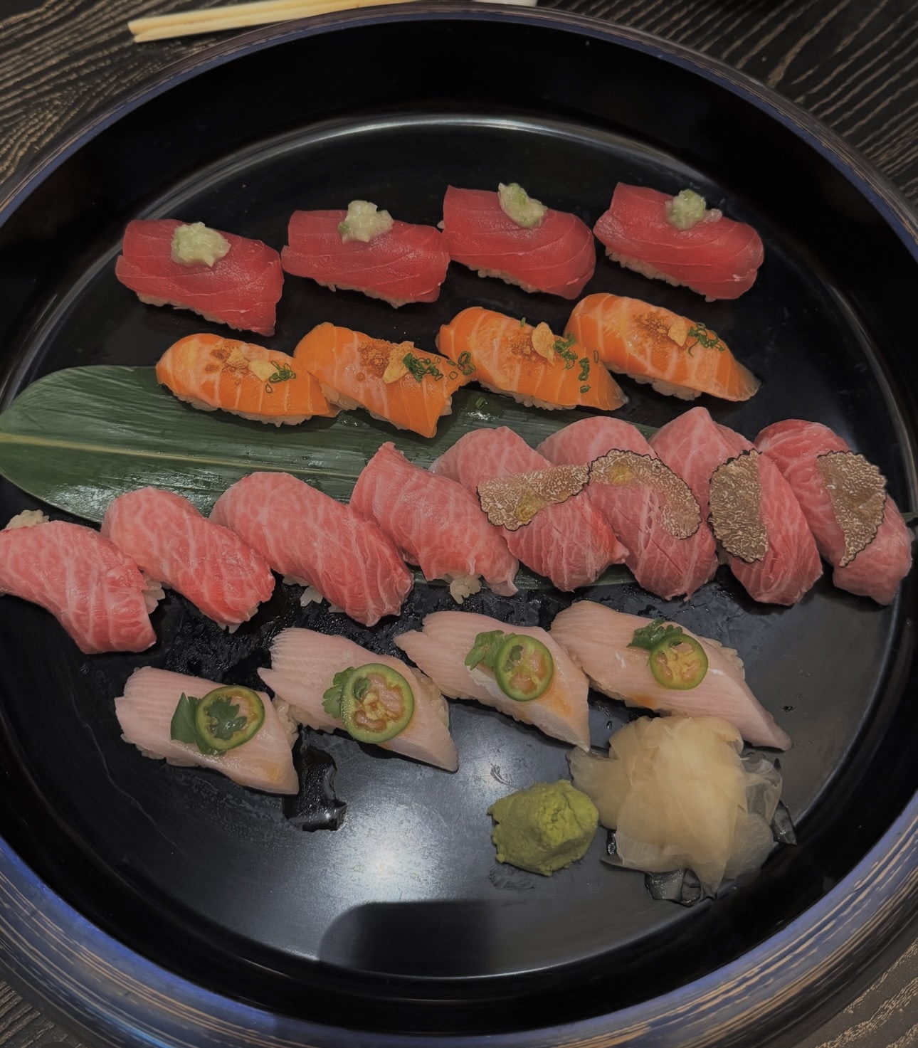 Sashimi plate at Nobu Miami