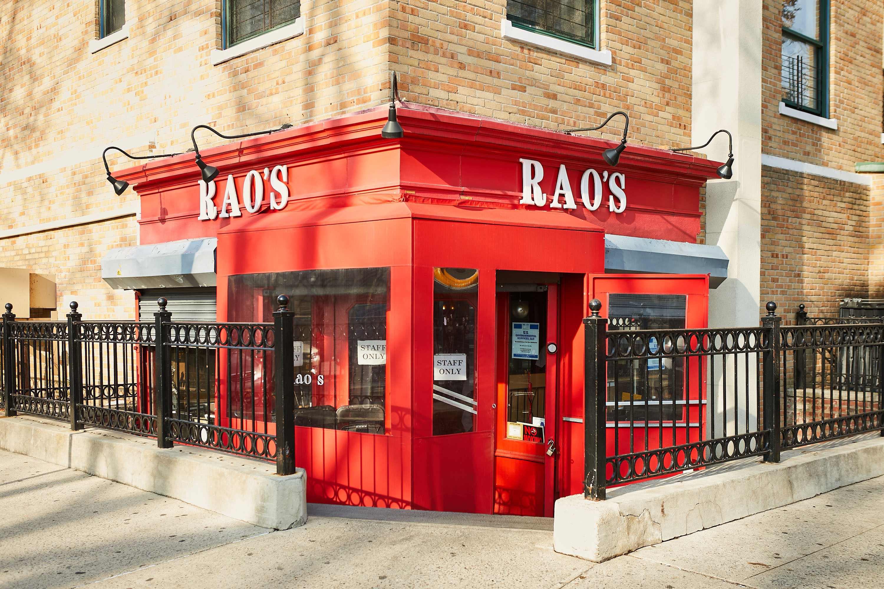 Classic Italian setting at Rao's NYC
